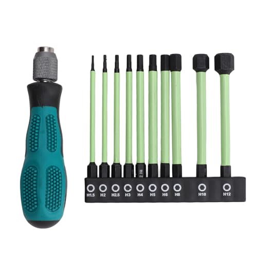 11 PCs SEX -Bit 1,5 bis 12 mm S2 Stahlmagnet -Hex -Kopfbits und 6,35 mm Selbstverriegelungsschraubendrehergriff Grüne Abdeckung Vielseitiger Hex -Bit für verschiedene Aufgaben zur 11 PCs SEX -Bit 1,5 bis 12 mm S2 Stahlmagnet -Hex -Kopfbits und 6,35 mm Selbstverriegelungsschraubendrehergriff Grüne Abdeckung Vielseitiger Hex -Bit für verschiedene Aufgaben zur von DMLENGOIN