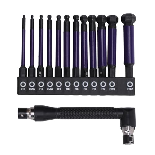 13pcs Kugel Endschraubendreher Bit, S2 Legierungstahl 1/4 Hex Shank Sechskantschraubendreher -Bit mit Schraubenschlüssel 13pcs Kugel Endschraubendreher Bit, S2 Legierungstahl 1/4 Hex Shank Sechskantschraubendreher -Bit mit Schraubenschlüssel von DMLENGOIN