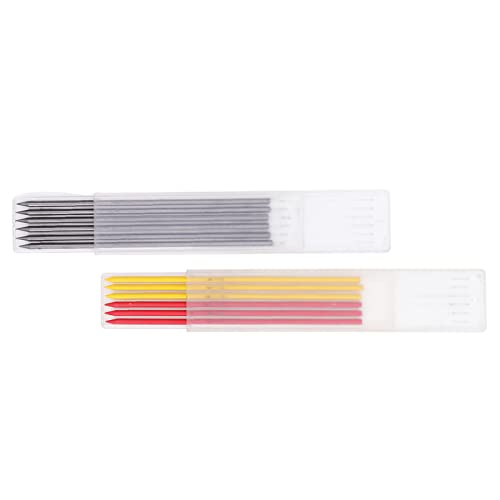 DMLENGOIN 12pcs HB Carpenter Bleistift Nachfüll -Set 2,8 mm schwarz rot gelb mechanischer Tiefe Loch Kit Konstruktion Automobilschweißen Holzbearbeitung DMLENGOIN 12pcs HB Carpenter Bleistift Nachfüll -Set 2,8 mm schwarz rot gelb mechanischer Tiefe Loch Kit Konstruktion Automobilschweißen Holzbearbeitung von DMLENGOIN