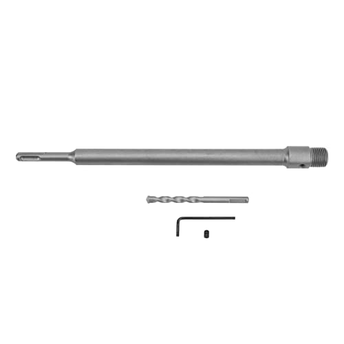 Elektrischer Hohlkernbohrer, Schaft, runder Hammerlochöffner, Adapter, Pleuelstange, 330 mm, silberfarbener Kohlenstoffstahl, zum Bohren von Betonsteinwänden Elektrischer Hohlkernbohrer, Schaft, runder Hammerlochöffner, Adapter, Pleuelstange, 330 mm, silberfarbener Kohlenstoffstahl, zum Bohren von Betonsteinwänden von DMLENGOIN