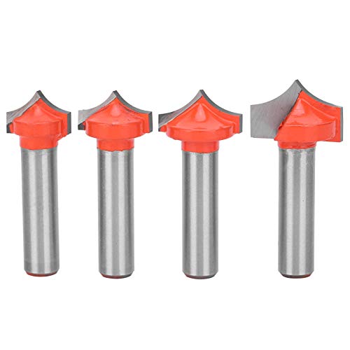 Fräser-Set für die Holzbearbeitung, 8-Schaft-Fräser mit schärfer Spitze, Graviermaschinen, Fräser für Holzarbeiter, Orange von DMLENGOIN