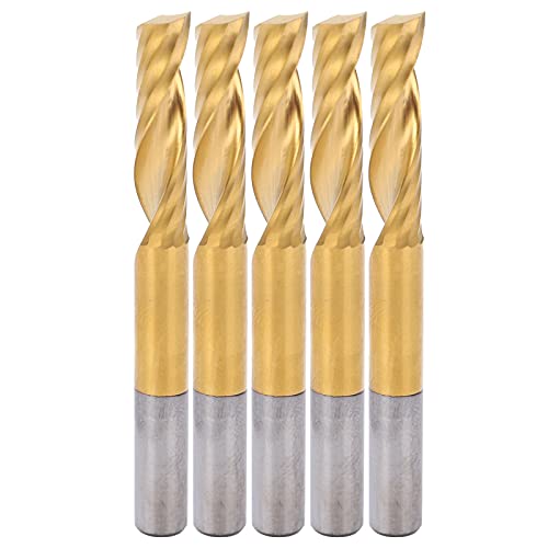 Hochwertiger Ti-plattiert massives Carbid 1-Flute CNC Spiral Router Bit Mill Cutter Set 6x25x60 mm Hochwertiger Ti-plattiert massives Carbid 1-Flute CNC Spiral Router Bit Mill Cutter Set 6x25x60 mm von DMLENGOIN