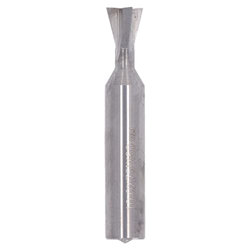 Holzbearbeitungs -Schwalbenschwanz -Router bit effizient 4 Flötenfräsenschneider für Hartholz (10x75°x60L) von DMLENGOIN