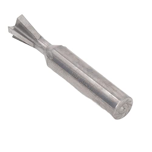 Holzbearbeitungs -Schwalbenschwanz -Router bit effizient 4 Flötenfräsenschneider für Hartholz (10x80°x60L) von DMLENGOIN