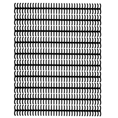 Kunststoff -Split -Bindungsschleife 10pcs 34 Loch abnehmbare Bindungsringe 12 mm Durchmesser (Black) von DMLENGOIN