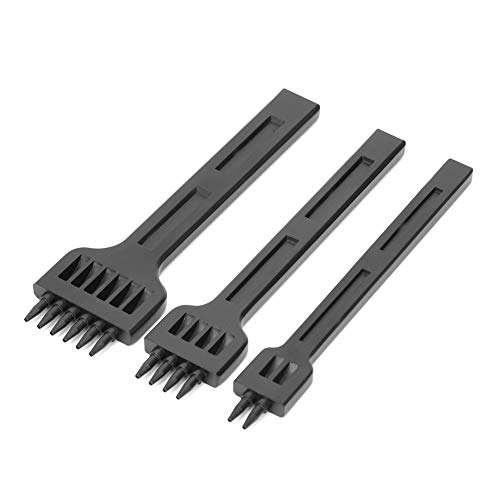 Lederhandwerksloch -Punch -Werkzeug 2/4/6 Stecker Meißelstahl DIY NEWING 3PCS 4mm von DMLENGOIN