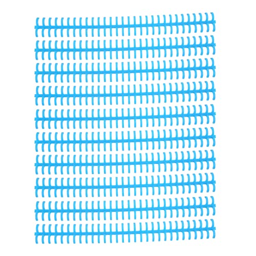 Lose Blattbindung Kamm 10 mm 30 Loch Verschleiß Kunststoff 10 Stc Bindungsringe Büro Student (Blau) von DMLENGOIN