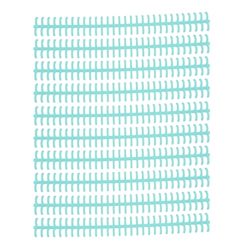 Lose Blattbindung Kamm 10 mm 30 Loch Verschleiß Kunststoff 10 Stc Bindungsringe Büro Student (Zartblau) von DMLENGOIN