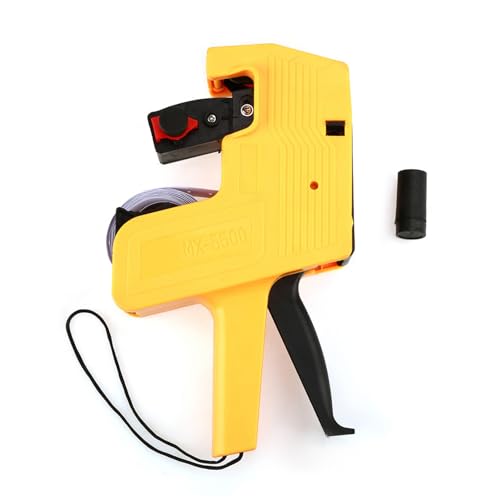 MX-5500 Labeler 8-Ziffern Preisschild Waffenhandels-Tool enthalten Labels Ink Nachfüllung Solid Schönes Design Compact Handheld Markierung (Gelb) von DMLENGOIN