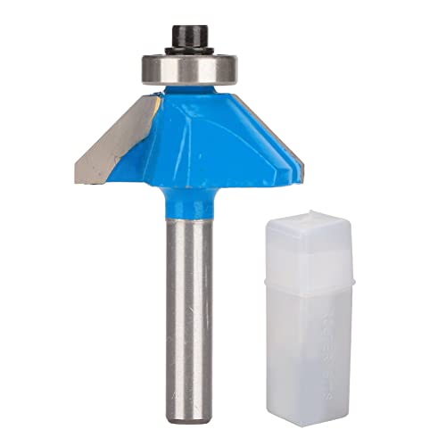 Router Bit Chamfer -Werkzeug 45 Grad mit oberster Lagerung für Holzbearbeitung (1/4*1/2) von DMLENGOIN