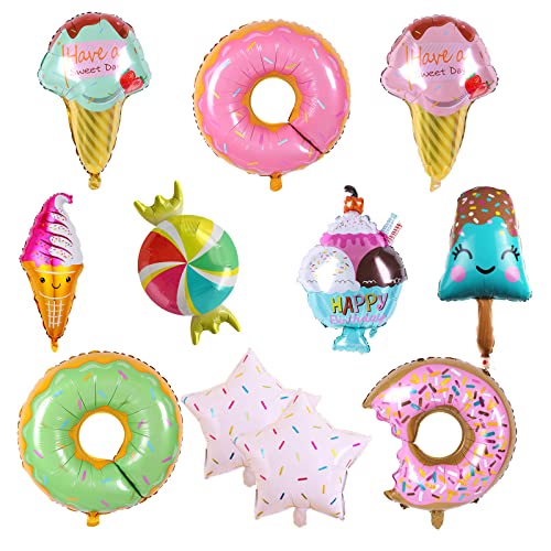 11 Eiscreme Donut Folienballons Folienballon Geburtstag Sommer Ice Cream Themenorientierte Geburtstags Dekoration Ballons für Sommer Party Dekoration 11 Eiscreme Donut Folienballons Folienballon Geburtstag Sommer Ice Cream Themenorientierte Geburtstags Dekoration Ballons für Sommer Party Dekoration von DMNQ