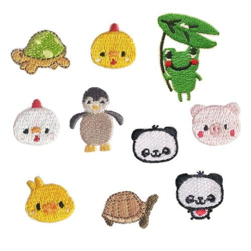 DMNQ 10 Stück Bügelflicken Kinder, Aufnäher Kinder, Geeignet zum Selbermachen von Kleidertaschen, Hüten und zum Reparieren von Löchern DMNQ 10 Stück Bügelflicken Kinder, Aufnäher Kinder, Geeignet zum Selbermachen von Kleidertaschen, Hüten und zum Reparieren von Löchern von DMNQ