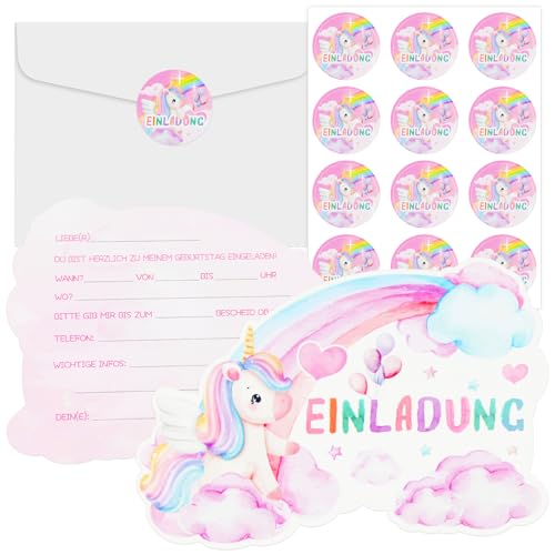 DMOPRDNB 12 Stück Einladungskarten für Kindergeburtstag, Geburtstag Party Einladung Einschulung mit 12 Stück Umschläge und Aufkleber für Mädchen und Jungen, Geburtstagseinladungen DMOPRDNB 12 Stück Einladungskarten für Kindergeburtstag, Geburtstag Party Einladung Einschulung mit 12 Stück Umschläge und Aufkleber für Mädchen und Jungen, Geburtstagseinladungen von DMOPRDNB