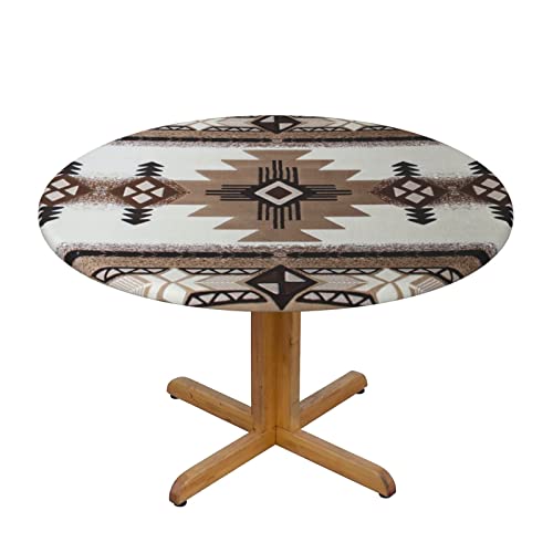 Indianer-Tischdecke, rund, waschbar und wiederverwendbar, schützt und dekoriert, klein für runde Tische mit 101,6 cm bis 127 cm Indianer-Tischdecke, rund, waschbar und wiederverwendbar, schützt und dekoriert, klein für runde Tische mit 101,6 cm bis 127 cm von DMORJ
