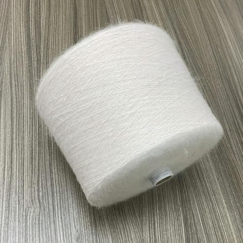 500 g weißes weiches Plüsch-Feinwoll-Mohair-Garn zum Stricken von Baby-Bio-Handhäkeln, Stricken, Nähen, Weben, dünner Faden 500 g weißes weiches Plüsch-Feinwoll-Mohair-Garn zum Stricken von Baby-Bio-Handhäkeln, Stricken, Nähen, Weben, dünner Faden von DMYPHY