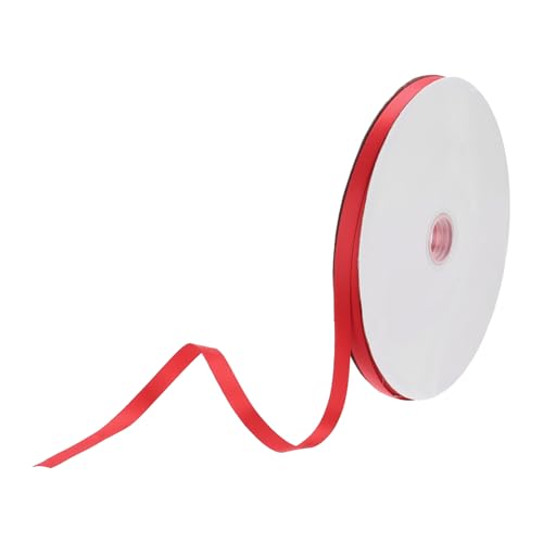 DMiotech 10 mm Satinband, 91 m/300 Fuß, dünnes doppelseitiges Ripsband aus Stoff zum Verpacken von Geschenken, Blumen, Haarstrauß, rot DMiotech 10 mm Satinband, 91 m/300 Fuß, dünnes doppelseitiges Ripsband aus Stoff zum Verpacken von Geschenken, Blumen, Haarstrauß, rot von DMiotech