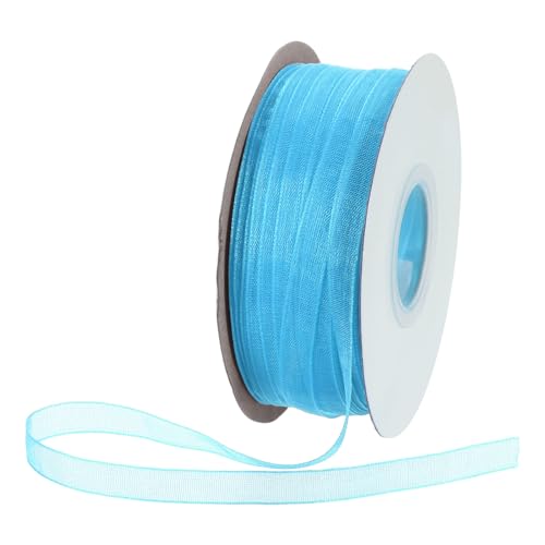 DMiotech 100 Yards Organza Band 1/4 Zoll Seeblau Chiffon Band Schimmernde Transparente Geschenkverpackungsbänder für Blumensträuße Hochzeit Geburtstag DIY Dekoration DMiotech 100 Yards Organza Band 1/4 Zoll Seeblau Chiffon Band Schimmernde Transparente Geschenkverpackungsbänder für Blumensträuße Hochzeit Geburtstag DIY Dekoration von DMiotech