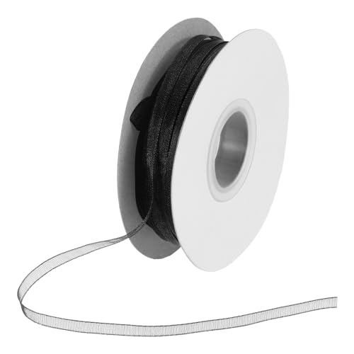 DMiotech 100 Yards Organzaband, 0,6 cm, schwarzes Chiffonband, schimmernd, transparent, Geschenkverpackungsbänder für Blumensträuße, Hochzeit, Geburtstag, DIY-Dekoration DMiotech 100 Yards Organzaband, 0,6 cm, schwarzes Chiffonband, schimmernd, transparent, Geschenkverpackungsbänder für Blumensträuße, Hochzeit, Geburtstag, DIY-Dekoration von DMiotech