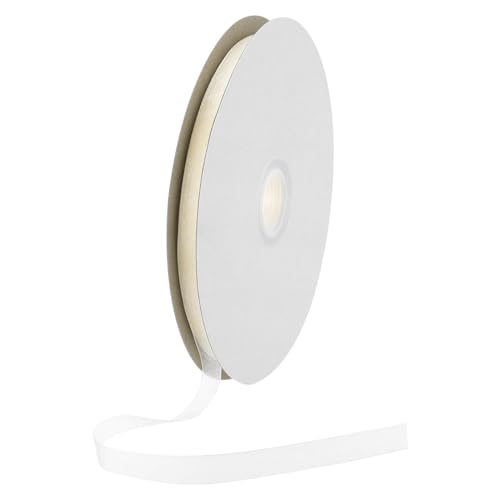 DMiotech 100 Yards Organzaband, 3/8 Zoll, beiges Chiffonband, schimmernd, transparent, Geschenkverpackungsbänder für Blumensträuße, Hochzeit, Geburtstag, DIY-Dekoration von DMiotech