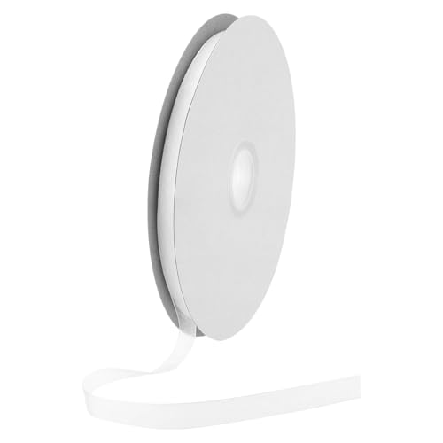 DMiotech 100 Yards Organzaband, 3/8 Zoll, weißes Chiffonband, schimmernd, transparent, Geschenkverpackungsbänder für Blumensträuße, Hochzeit, Geburtstag, DIY-Dekoration von DMiotech