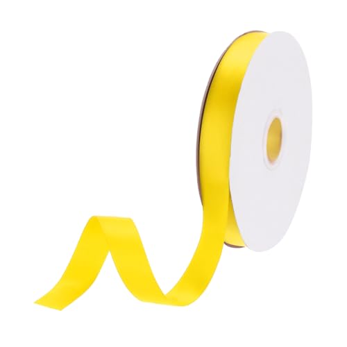 DMiotech 15 mm Satinband, 46 m/150 Fuß, dünnes doppelseitiges Ripsband aus Stoff zum Verpacken von Geschenken, Blumen, Haarstrauß, Olivgelb DMiotech 15 mm Satinband, 46 m/150 Fuß, dünnes doppelseitiges Ripsband aus Stoff zum Verpacken von Geschenken, Blumen, Haarstrauß, Olivgelb von DMiotech