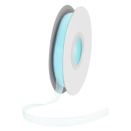 DMiotech 25 Yards Organzaband 1/4 Zoll Hellblaues Chiffonband Schimmerndes, transparentes Geschenkverpackungsband für Blumensträuße, Hochzeit, Geburtstag, DIY-Dekoration DMiotech 25 Yards Organzaband 1/4 Zoll Hellblaues Chiffonband Schimmerndes, transparentes Geschenkverpackungsband für Blumensträuße, Hochzeit, Geburtstag, DIY-Dekoration von DMiotech