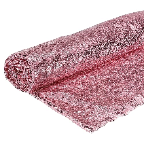 DMiotech 4 Meter Rosa Paillettenstoff Glitzernd Schillerndes Bling Mesh 1,5 Meter Breite für DIY Nähen Tischdecke Hintergrund Kleidung Kleid DMiotech 4 Meter Rosa Paillettenstoff Glitzernd Schillerndes Bling Mesh 1,5 Meter Breite für DIY Nähen Tischdecke Hintergrund Kleidung Kleid von DMiotech