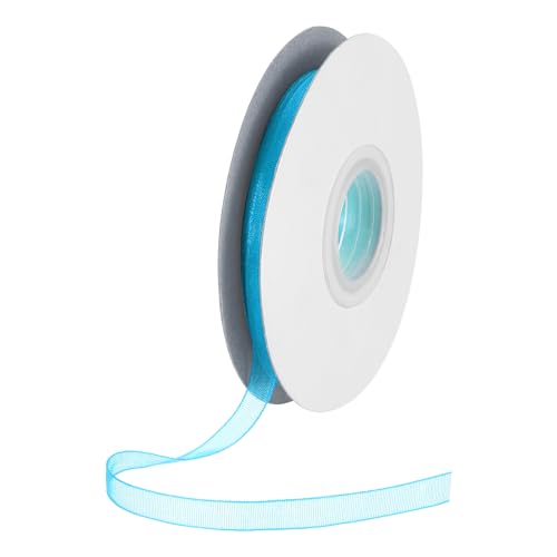 DMiotech 50 Yards Organzaband, 3/8 Zoll, leuchtend blaues Chiffonband, schimmernd, transparent, Geschenkverpackungsbänder für Blumensträuße, Hochzeit, Geburtstag, DIY-Dekoration DMiotech 50 Yards Organzaband, 3/8 Zoll, leuchtend blaues Chiffonband, schimmernd, transparent, Geschenkverpackungsbänder für Blumensträuße, Hochzeit, Geburtstag, DIY-Dekoration von DMiotech