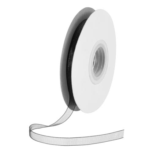 DMiotech 50 Yards Organzaband, 3/8 Zoll, schwarzes Chiffonband, schimmernd, transparent, Geschenkverpackungsbänder für Blumensträuße, Hochzeit, Geburtstag, DIY-Dekoration DMiotech 50 Yards Organzaband, 3/8 Zoll, schwarzes Chiffonband, schimmernd, transparent, Geschenkverpackungsbänder für Blumensträuße, Hochzeit, Geburtstag, DIY-Dekoration von DMiotech
