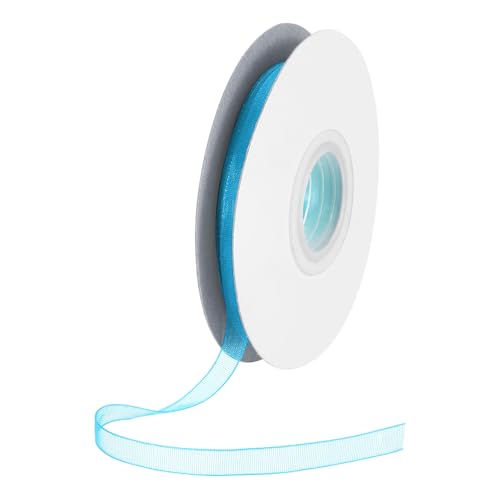 DMiotech 50 Yards Organzaband 3/8 Zoll Seeblau Chiffonband schimmernde transparente Geschenkverpackungsbänder für Blumensträuße, Hochzeit, Geburtstag, DIY-Dekoration DMiotech 50 Yards Organzaband 3/8 Zoll Seeblau Chiffonband schimmernde transparente Geschenkverpackungsbänder für Blumensträuße, Hochzeit, Geburtstag, DIY-Dekoration von DMiotech