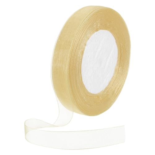 DMiotech 50 Yards Organzaband 5/8 Zoll Champagnerfarbenes Chiffonband Schimmerndes transparentes Geschenkverpackungsband für Blumensträuße Hochzeit Geburtstag DIY Dekorieren DMiotech 50 Yards Organzaband 5/8 Zoll Champagnerfarbenes Chiffonband Schimmerndes transparentes Geschenkverpackungsband für Blumensträuße Hochzeit Geburtstag DIY Dekorieren von DMiotech