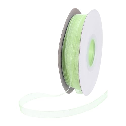 DMiotech 50YardsOrganzaBand1/4Zoll@Hellgelbes@ChiffonbandSchimmerndesTransparentesGeschenkverpackungsbandfürBlumensträußeHochzeitGeburtstagDIYDekoration von DMiotech