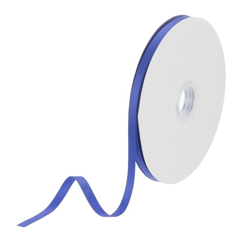 DMiotech 6mm Satinband 46m/150ft Dünnes Doppelseitiges Stoff-Grosgrainband zum Verpacken von Geschenken, Blumensträußen, Dunkelblau DMiotech 6mm Satinband 46m/150ft Dünnes Doppelseitiges Stoff-Grosgrainband zum Verpacken von Geschenken, Blumensträußen, Dunkelblau von DMiotech