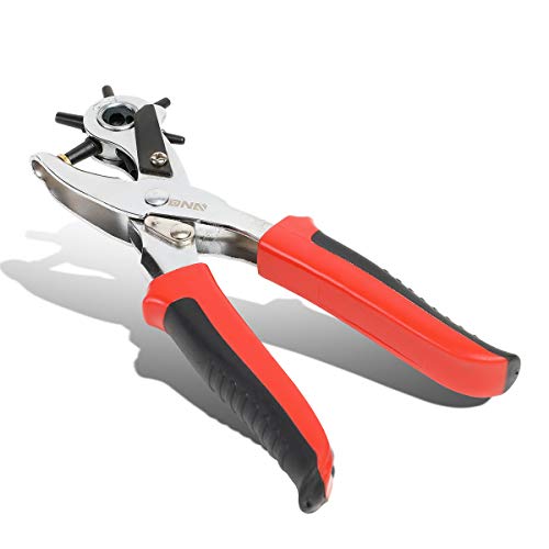 DNA Motoring TOOLS-00126 Drehbares Lederlocher, 6 hohle Klingelstanzer, beschichteter Stahl, perfekt für Gürtel oder Ledermaterial, 2 mm - 5 mm, 1 Locher, Rot/Schwarz DNA Motoring TOOLS-00126 Drehbares Lederlocher, 6 hohle Klingelstanzer, beschichteter Stahl, perfekt für Gürtel oder Ledermaterial, 2 mm - 5 mm, 1 Locher, Rot/Schwarz von DNA MOTORING