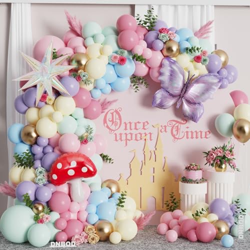 157-teiliges Feen-Ballonbogen-Set für Frühlingsmädchen, Märchengeburtstag, Teeparty-Dekorationen 157-teiliges Feen-Ballonbogen-Set für Frühlingsmädchen, Märchengeburtstag, Teeparty-Dekorationen von DNBOD