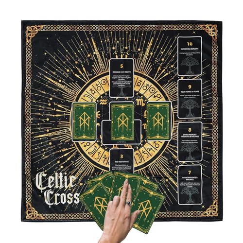 Altar-Stoff, Tarotkarten-Stoff, quadratische Tarot-Tischdecke, Tarot-Karten-Wahrsagung, dicker Samt, für Höhle, Camping, Wanddekoration, Cocin Altar-Stoff, Tarotkarten-Stoff, quadratische Tarot-Tischdecke, Tarot-Karten-Wahrsagung, dicker Samt, für Höhle, Camping, Wanddekoration, Cocin von DNCG