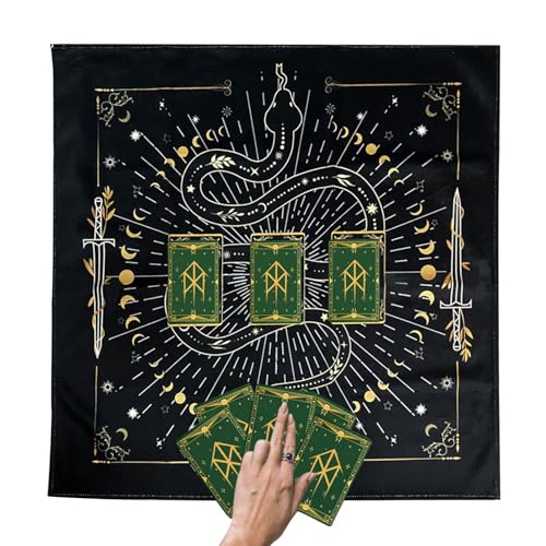 DNCG Altar-Stoff, Tarotkartenstoff, Tischdecke aus Altarstoff, dicker Samtstoff, Tarot Spread Top Cloth für Küche, Esszimmer, Camping, Bar, Tischdekoration von DNCG