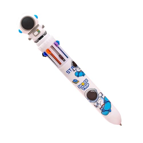 DNCG Buntstifte,Mehrfarbiger Kugelschreiber,Comic-Astronaut | Glatte Schreibstifte 0,5 mm, Schulmaterial, für Studenten, Kinder von DNCG