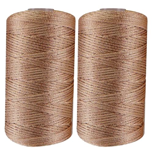 DNCG Kunstgarnschnur, 2 Stück Strickmaterialien, Sonnenhutgarn, Häkelgarn, Nylon-Häkelgarn, Schnur, dünnes -Baumwollfaden, handgefertigtes Bastelgarn für Handstricken, Taschen, Hüte, Schuhe, Garn DNCG Kunstgarnschnur, 2 Stück Strickmaterialien, Sonnenhutgarn, Häkelgarn, Nylon-Häkelgarn, Schnur, dünnes -Baumwollfaden, handgefertigtes Bastelgarn für Handstricken, Taschen, Hüte, Schuhe, Garn von DNCG