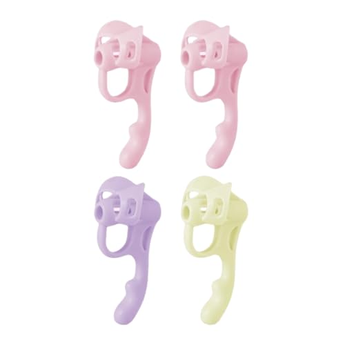 DNCG Students Pencil Grips 4 x Fünf Finger Writing Grips für Anfänger, Stiftgriffe für Kinder, Handschrift, Schreibwerkzeug für Kinder, Posture Correction Gripper für Schule, Tutoring von DNCG