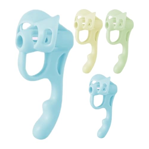 DNCG Students Pencil Grips 4 x Fünf Finger Writing Grips für Anfänger, Stiftgriffe für Kinder, Handschrift, Schreibwerkzeug für Kinder, Posture Correction Gripper für Schule, Tutoring von DNCG