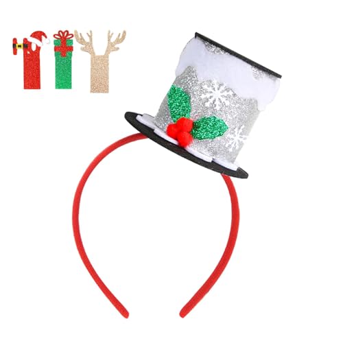 DNCG Weihnachtsmütze Stirnband, Neuheit Weihnachten Stirnbänder, Rot Grün Silber Elastische Weihnachten Kopfbedeckung Weihnachten Stirnbänder Kinder Stirnband Klassische Kopfbedeckung für DNCG Weihnachtsmütze Stirnband, Neuheit Weihnachten Stirnbänder, Rot Grün Silber Elastische Weihnachten Kopfbedeckung Weihnachten Stirnbänder Kinder Stirnband Klassische Kopfbedeckung für von DNCG
