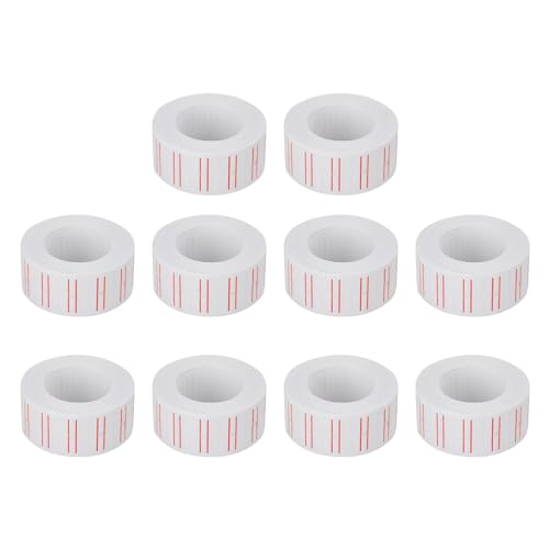Druckeretikettenpapier, Aufkleber für den Einzelhandel - 10 Rollen abnehmbare Mehrzweck-Etiketten - Mehrzweck-Aufkleber mit ablösbaren bedruckbaren Verkaufsetiketten für das or Druckeretikettenpapier, Aufkleber für den Einzelhandel - 10 Rollen abnehmbare Mehrzweck-Etiketten - Mehrzweck-Aufkleber mit ablösbaren bedruckbaren Verkaufsetiketten für das or von DNCG