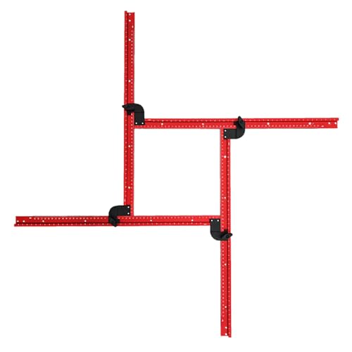 Juice Groove Router Jig, Adjustable Router Jig, Juice Groove Router Jig, Router Template Guide, Woodworking Hole Locator, variable Router Jig for Creating Square and Rechteckige Aufnahme von DNCG