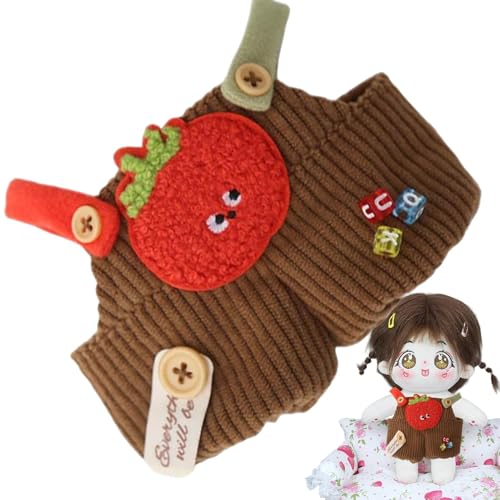 Kleidung für Plüschpuppen, Hose für Plüschpuppen - 15 cm Plüschpuppenkostüm, Kleidung für Puppen mit Gemüse, abnehmbare gefüllte Plüschanzüge für Felltiere Kleidung für Plüschpuppen, Hose für Plüschpuppen - 15 cm Plüschpuppenkostüm, Kleidung für Puppen mit Gemüse, abnehmbare gefüllte Plüschanzüge für Felltiere von DNCG