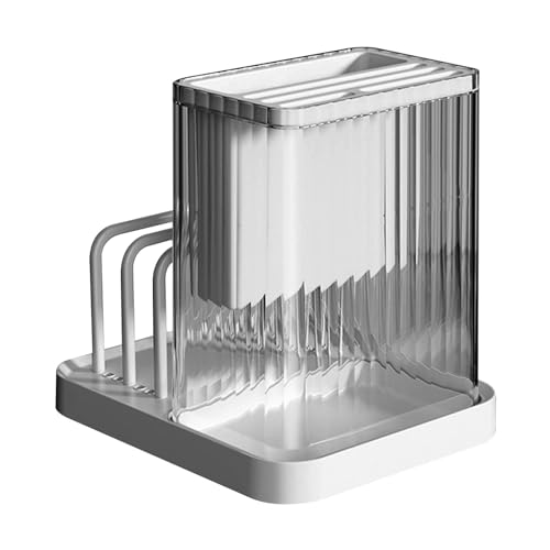 Küchenschneidehalter, Schneidblockhalter - Integriertes Design mit Stäbchenhalter, Haushaltsorganisationsständer, Küchenaufbewahrungszubehör, enthält Löffel, Hals von DNCG