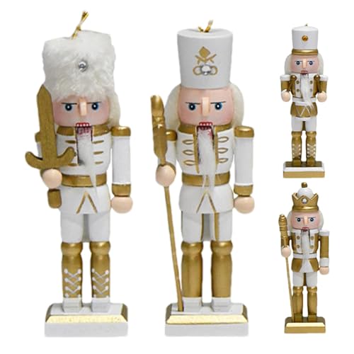 Nutcracker Baum-Ornamente, hängender Nutcracker zum Aufhängen, 12,7 cm, Holzfiguren, Weihnachtsfiguren, 4 Stück, Weihnachten, Themen, , Outdoor, Holiday Nutcracker Soldier Doll Christmas Tree Nutcracker Baum-Ornamente, hängender Nutcracker zum Aufhängen, 12,7 cm, Holzfiguren, Weihnachtsfiguren, 4 Stück, Weihnachten, Themen, , Outdoor, Holiday Nutcracker Soldier Doll Christmas Tree von DNCG