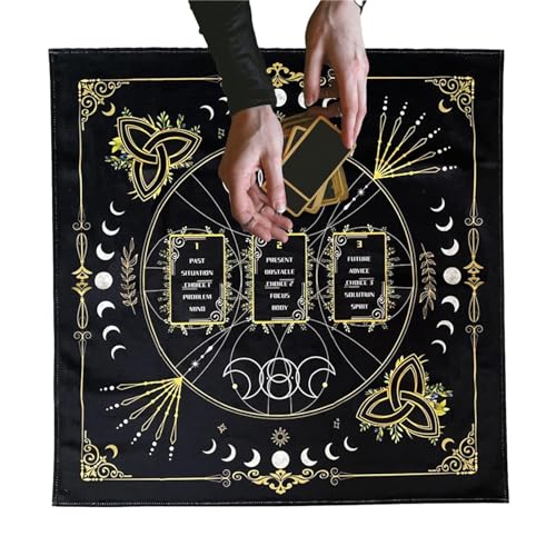 Tarot-Stoff, Tarot-Tischdecke, quadratisch, dicker Samtstoff für Altarotkarten, für Küchenpartys, Wanddekoration von DNCG