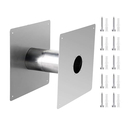 Wand-Fingerhut, Edelstahl-Fingerhut, doppelwandiger Fingerhut aus Edelstahl, direkte Entlüftung, isolierter Wand-Fingerhut 5,9 cm, verstellbar, feuerfest, Wand-Fingerhut für Inneninstallation Wand-Fingerhut, Edelstahl-Fingerhut, doppelwandiger Fingerhut aus Edelstahl, direkte Entlüftung, isolierter Wand-Fingerhut 5,9 cm, verstellbar, feuerfest, Wand-Fingerhut für Inneninstallation von DNCG