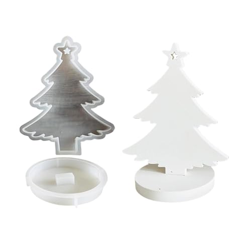 Weihnachtsbaum-Silikonform, Kerzenhalter-Harz-Form, baumförmige Silikon-Epoxidharz-Form, handgefertigte Seife, Weihnachtsbaum-Form für Heimdekoration, Basteldekoration von DNCG
